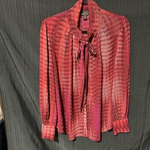 Worthington brand / Maroon polyester‎ top / Size XL / S-23